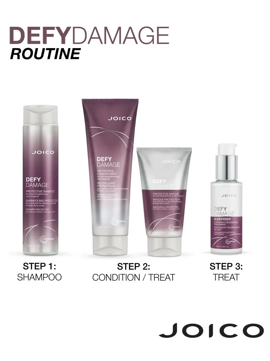 Joico Питательное средство для ночного ухода Defy Damage Sleepover Overnight Nourishing Treatment — изображение 3 из 6