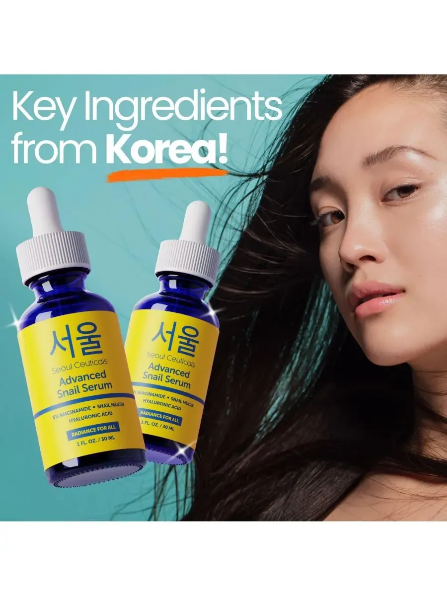 Эссенция Seoul Ceuticals — Корейская косметика по уходу за кожей: с муцином улитки, с ниацинамидом — изображение 8 из 9