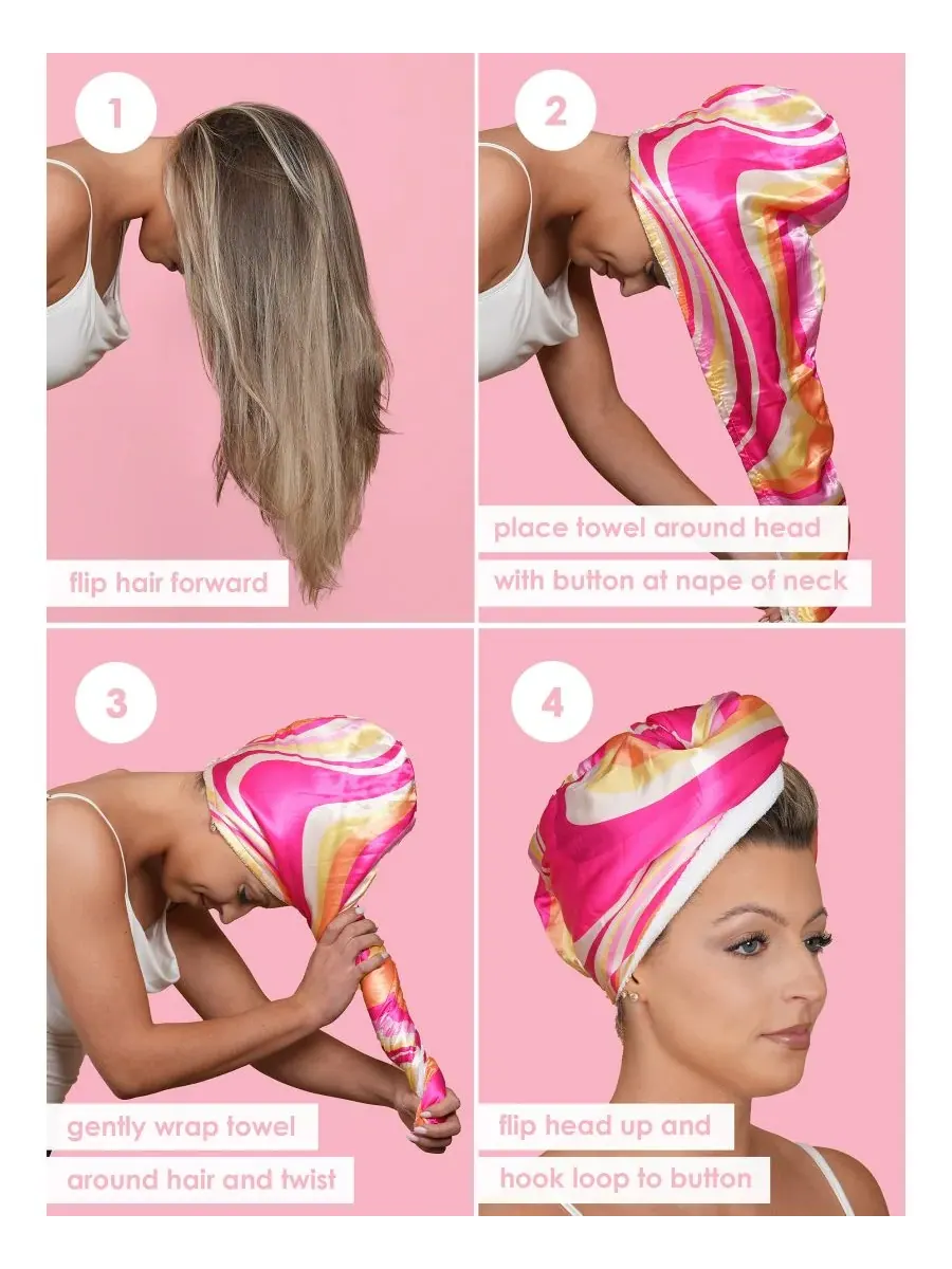 Grande Cosmetics Полотенце GrandeHAIR из микрофибры и атласа — изображение 3 из 10