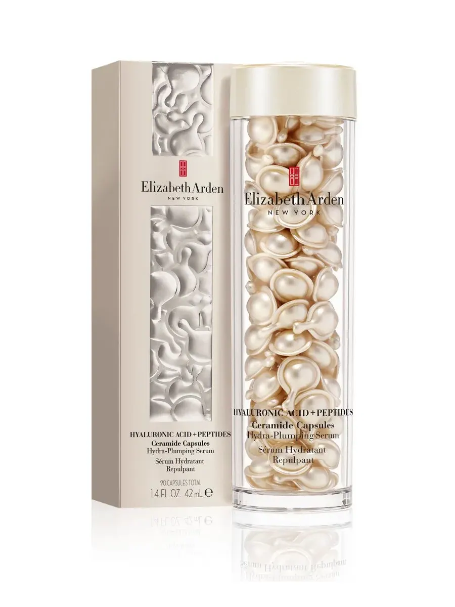 Сыворотка Elizabeth Arden — Капсулы с гиалуроновой кислотой и пептидами церамида, увлажняющая и