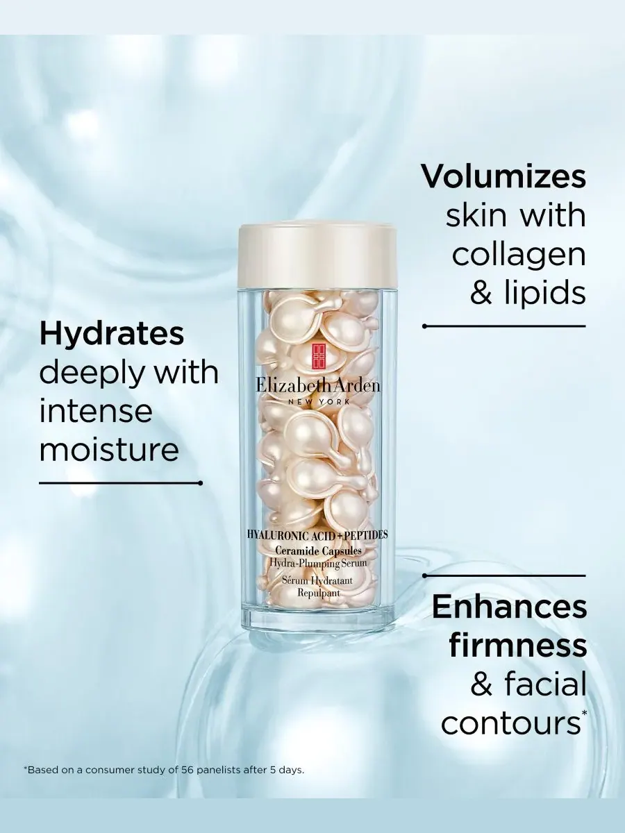 Сыворотка Elizabeth Arden — Капсулы с гиалуроновой кислотой и пептидами церамида, увлажняющая и — изображение 2 из 10