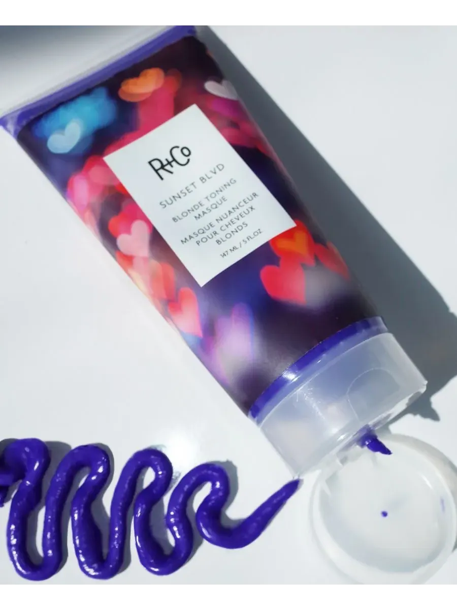 R+Co Тонирующая маска для волос Sunset Blvd Blonde Toning Masque, 140 мл — изображение 2 из 5