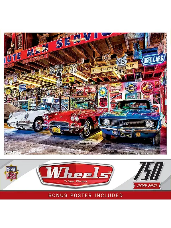 Колеса - тройная угроза пазл из 750 деталей Masterpieces Puzzles — мульти