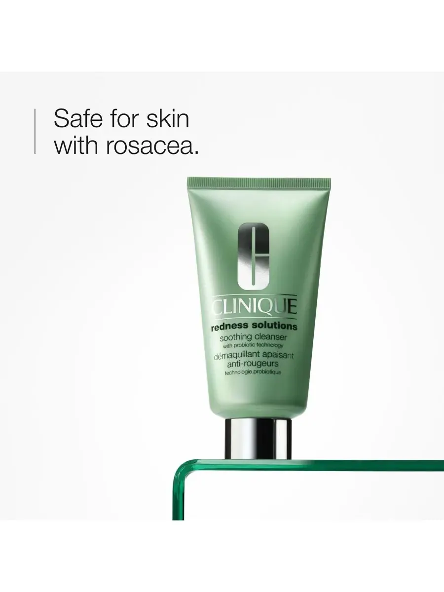 Крем для лица SPF CLINIQUE Очищающее средство для лица Redness Solutions с пробиотиками — изображение 2 из 6
