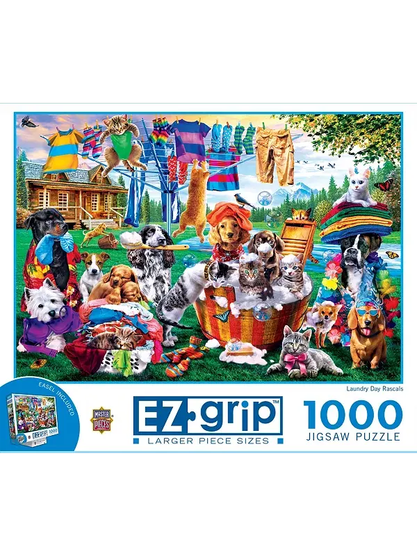 Шедевры ez grip - прачечная день мошенники пазл 1000 элементов Masterpieces Puzzles — изображение 1 из 3