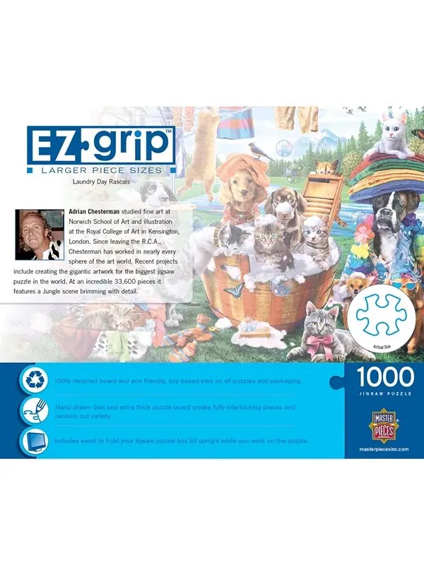Шедевры ez grip - прачечная день мошенники пазл 1000 элементов Masterpieces Puzzles — изображение 2 из 3