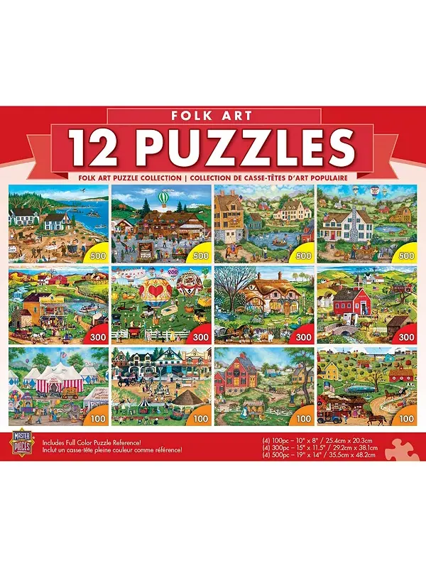 Коллекция пазлов «Шедевры народного искусства» — 12 штук для взрослых Masterpieces Puzzles — изображение 2 из 4