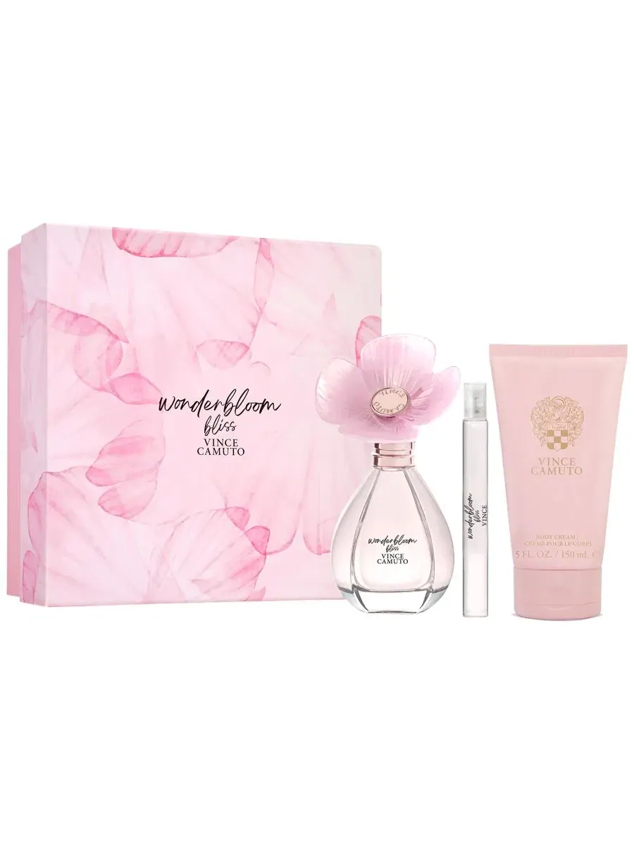 Набор парфюмерии Wonderbloom Bliss Eau de Parfum, 3.4 oz, спрей для путешествий и крем для тела — изображение 1 из 4