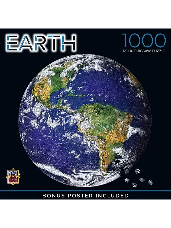 Шедевры Земли - круглый пазл из 1000 деталей для взрослых Masterpieces Puzzles — изображение 1 из 3