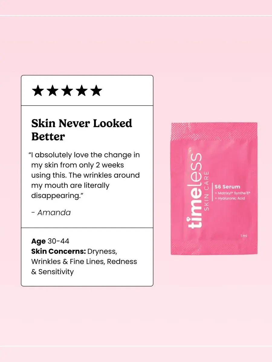 Сыворотка Timeless Skin Care — С пептидами Matrixyl Synthe 6 в одноразовых пакетиках — изображение 4 из 8