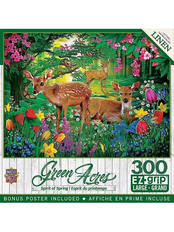 Зелёные акры - дух весны, 300 деталей, пазл EZ Grip Masterpieces — мульти