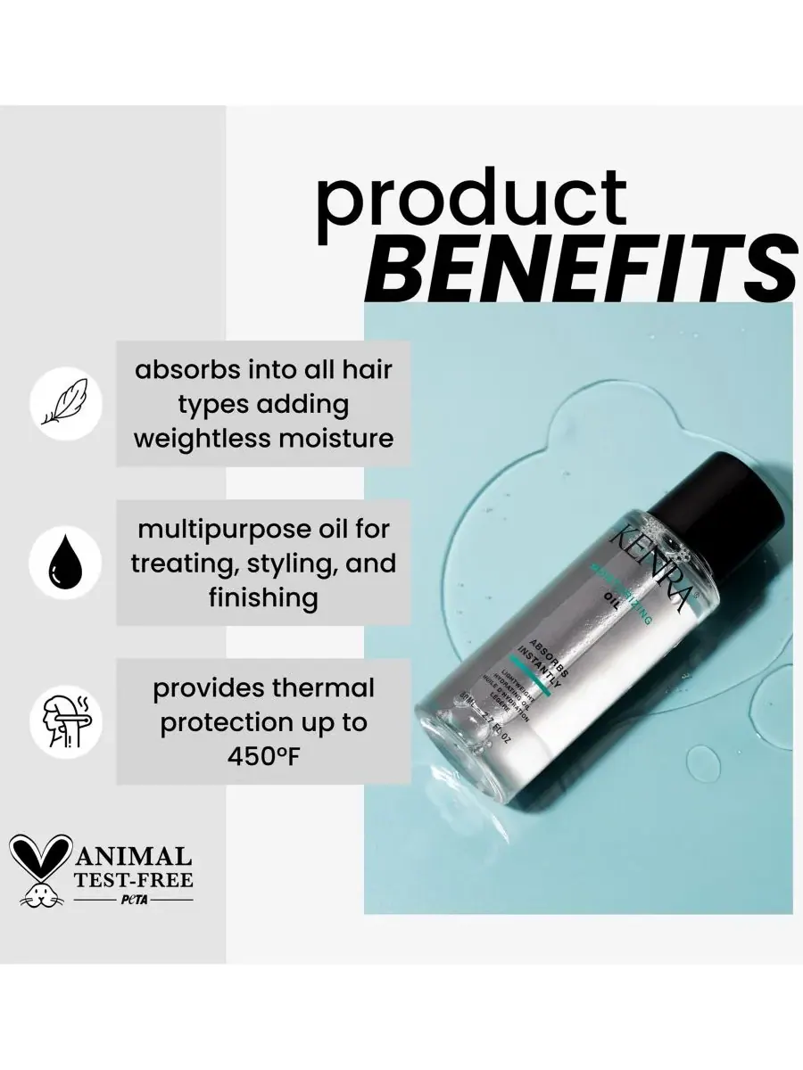 Kenra Professional Увлажняющее масло, 2,7 унции — изображение 2 из 4
