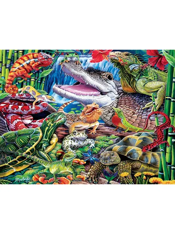 Шедевры мира животных, друзья-рептилии, пазл из 100 деталей Masterpieces Puzzles — изображение 2 из 3