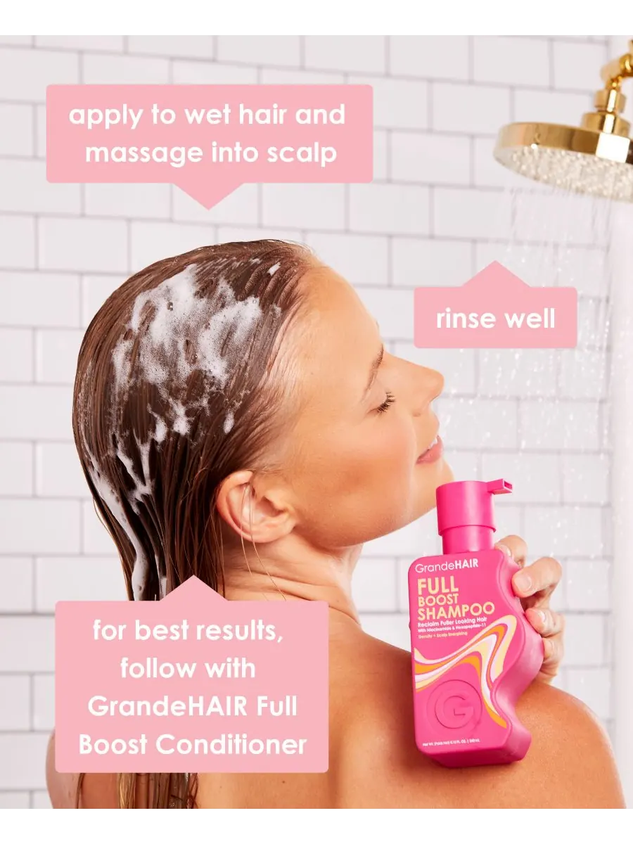 Шампунь GrandeHAIR Full Boost, 8,12 унций Grande Cosmetics — изображение 4 из 10