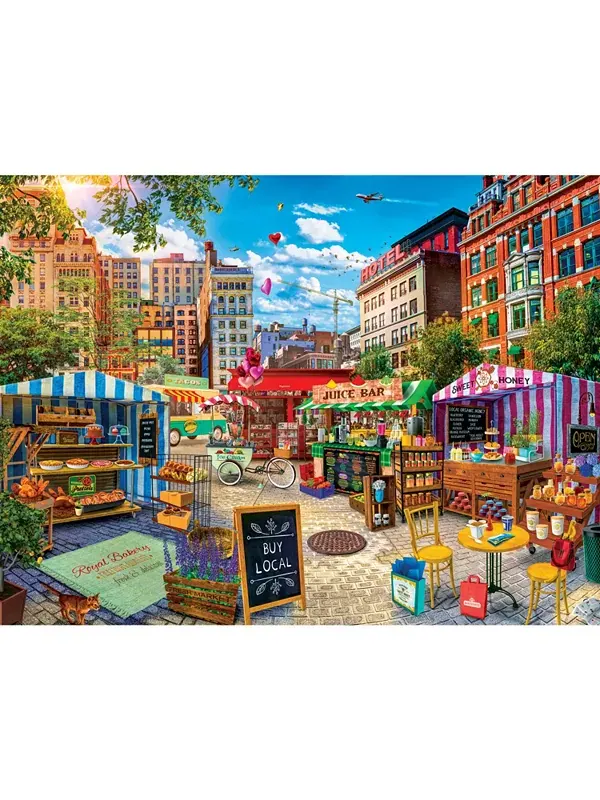 Фермерский рынок "Шедевры" - купите местный мед, пазл из 750 деталей Masterpieces Puzzles — изображение 2 из 3