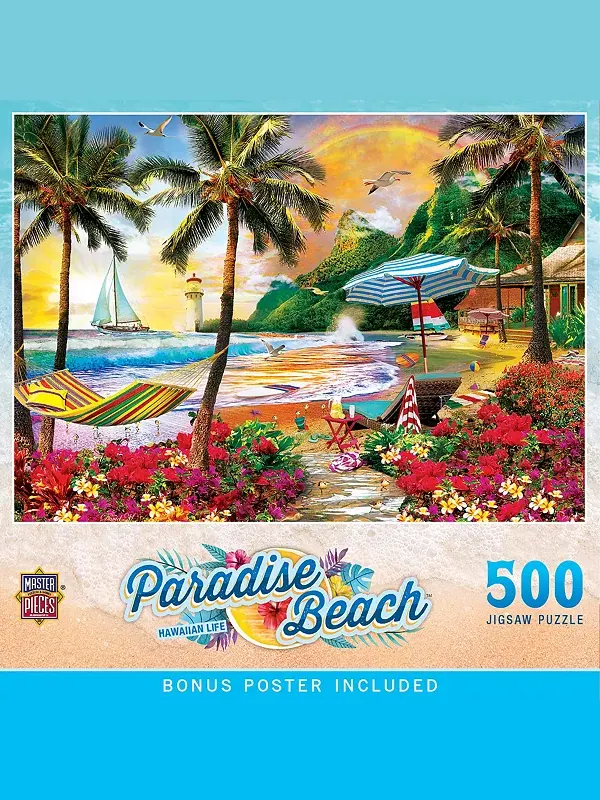 Paradise Beach - Гавайская жизнь - пазл из 500 деталей Masterpieces Puzzles — изображение 1 из 3