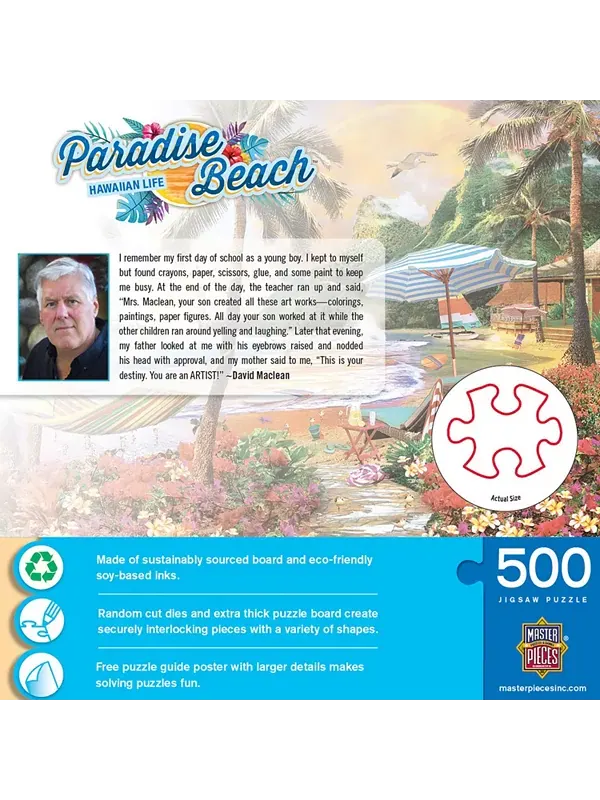 Paradise Beach - Гавайская жизнь - пазл из 500 деталей Masterpieces Puzzles — изображение 3 из 3