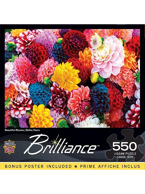 Пазл для взрослых "Brilliance - Beautiful Flowers" из 550 деталей Masterpieces Puzzles — изображение 1 из 3