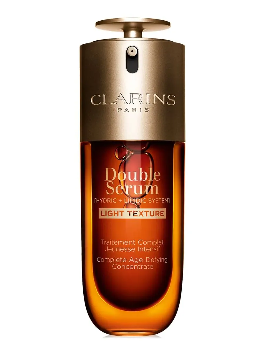 Сыворотка Clarins — DOUBLE SERUM с легкой текстурой для укрепления кожи, придания сияния и сужения — изображение 1 из 10