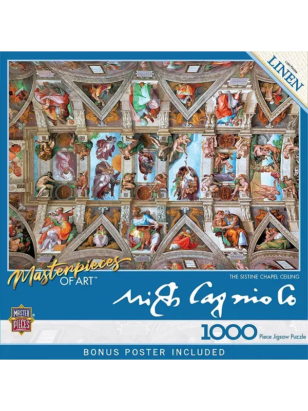Пазл «Шедевры» из 1000 деталей — Сикстинская капелла — 19,25"x26,75" Masterpieces Puzzles — изображение 1 из 3