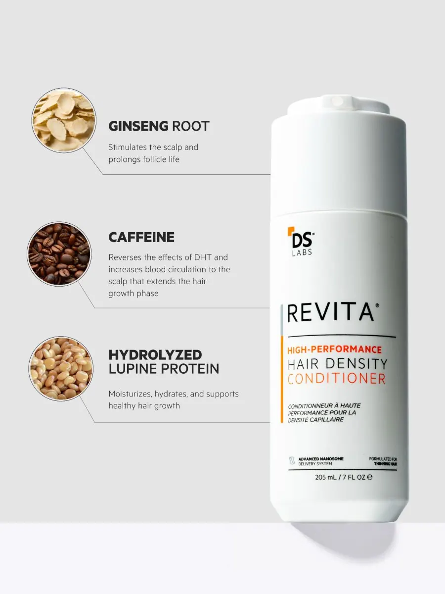 Кондиционер для придания густоты волосам Revita High-Performance, 205 мл DS Laboratories — изображение 2 из 10