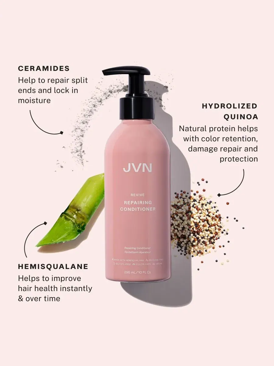JVN Hair Восстанавливающий кондиционер Revive, 283 мл — изображение 3 из 4