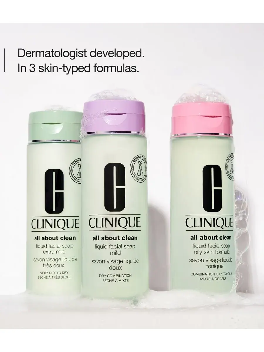 Крем для лица Clinique — Жидкое очищающее мыло для лица All About Clean, мини-версия — изображение 2 из 9