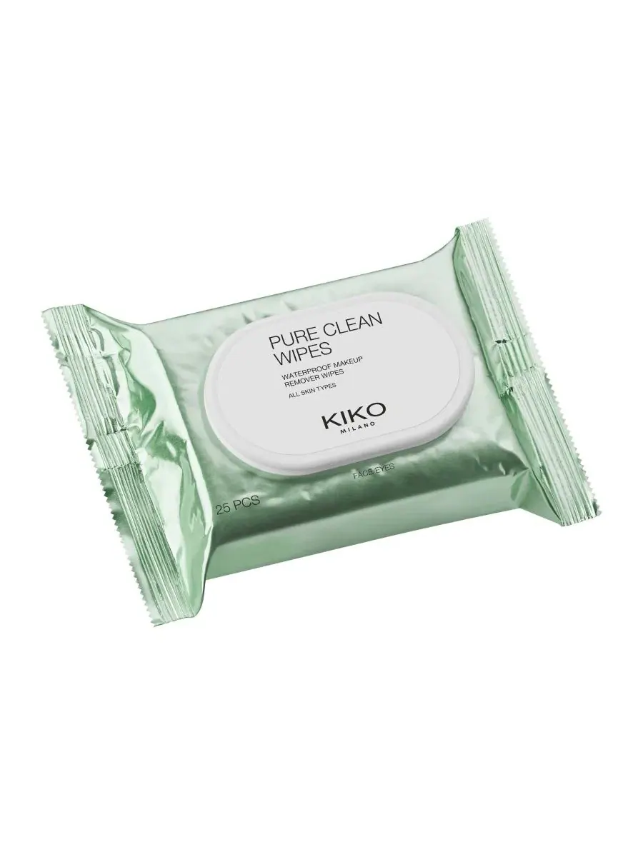 Очищающие салфетки для снятия макияжа, 25 шт, Pure Clean Wipes KIKO Milano — изображение 2 из 3