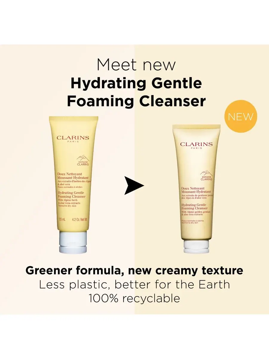 Средство для снятия макияжа Clarins — Увлажняющая нежная пенящаяся очищающая с алоэ вера — изображение 7 из 10