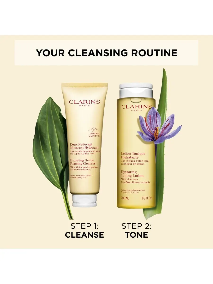 Средство для снятия макияжа Clarins — Увлажняющая нежная пенящаяся очищающая с алоэ вера — изображение 10 из 10