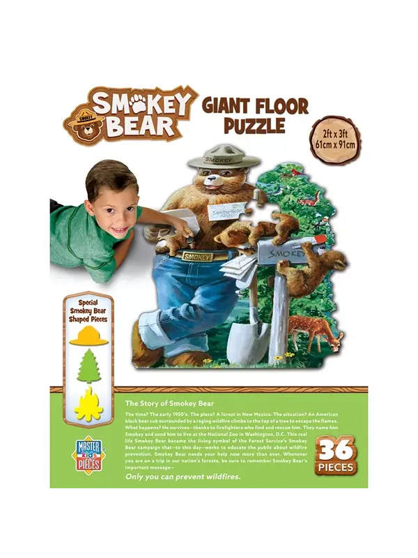 Пазл Masterpieces Smokey Bear из 36 деталей для детей. Masterpieces Puzzles — изображение 3 из 3