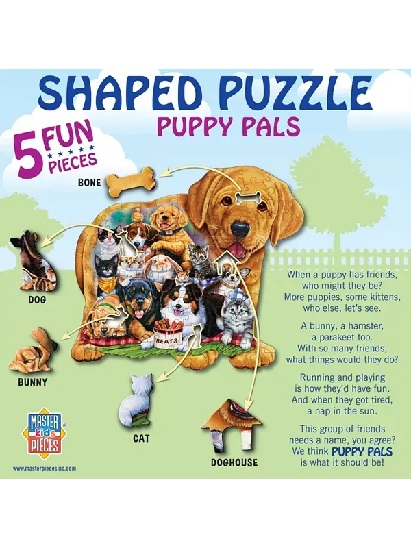 Друзья-Щенки - пазл из 100 деталей Masterpieces Puzzles — изображение 3 из 3