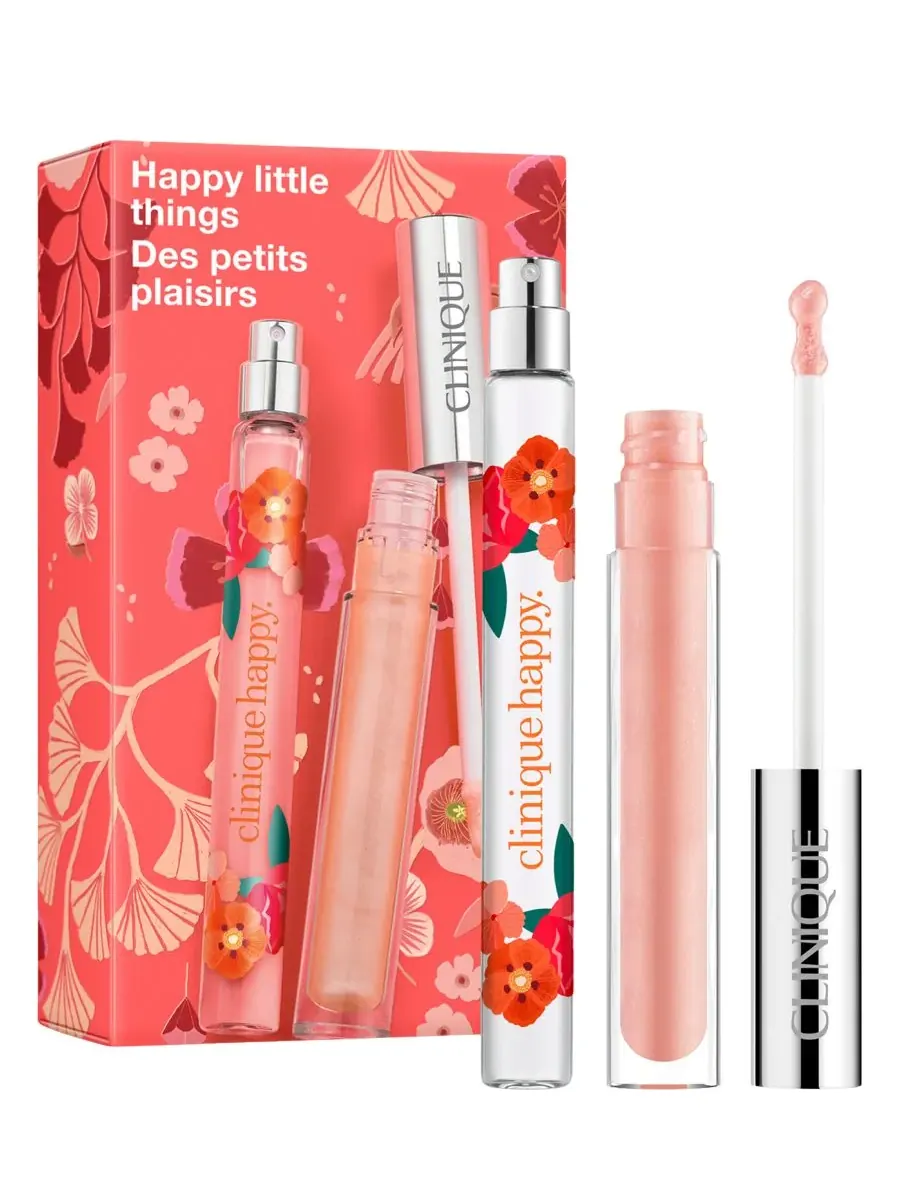 Clinique Подарочный набор Happy Little Things из 2 предметов: аромат и блеск для губ — изображение 1 из 9