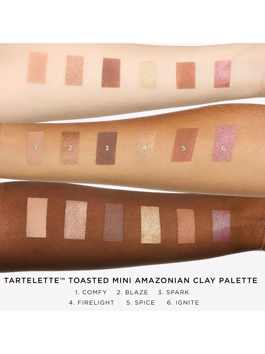 Мини-палитра из амазонской глины Tartelette Toasted — изображение 4 из 8