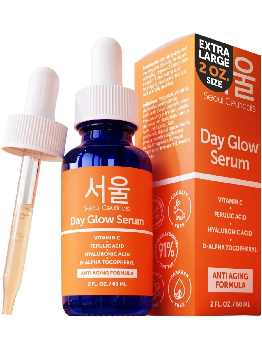 Сыворотка Seoul Ceuticals — Корейская для ухода за кожей с витамином С, дневная для сияния кожи — изображение 1 из 9