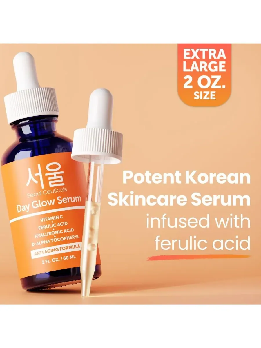 Сыворотка Seoul Ceuticals — Корейская для ухода за кожей с витамином С, дневная для сияния кожи — изображение 8 из 9