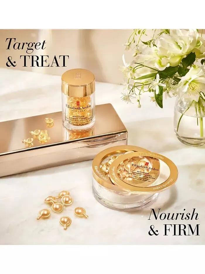 Advanced Ceramine Capsules Восстанавливающая сыворотка для глаз Daily Youth, 60 шт Elizabeth Arden — изображение 6 из 8