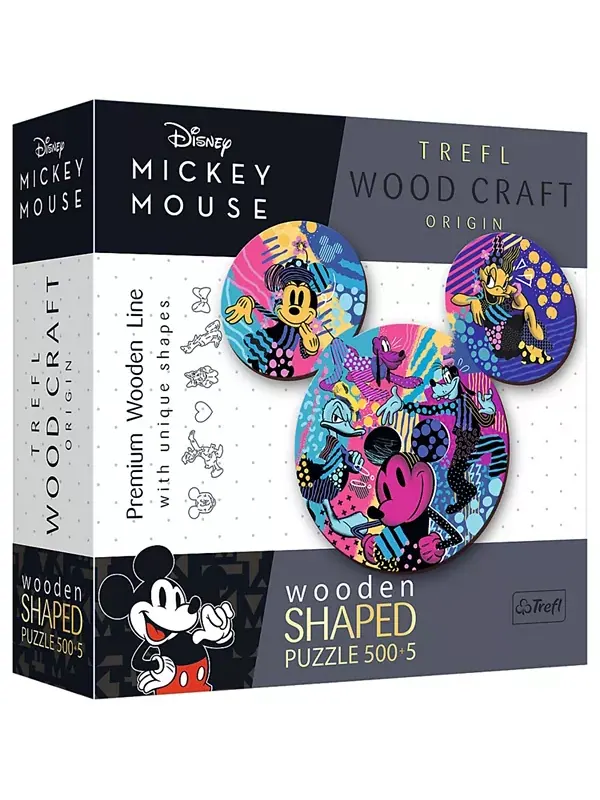 Деревянный пазл Wood Craft 500 из 5 деталей - Микки Маус от Disney Trefl