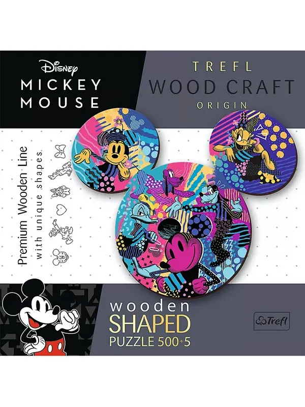 Деревянный пазл Wood Craft 500 из 5 деталей - Микки Маус от Disney Trefl — изображение 2 из 2