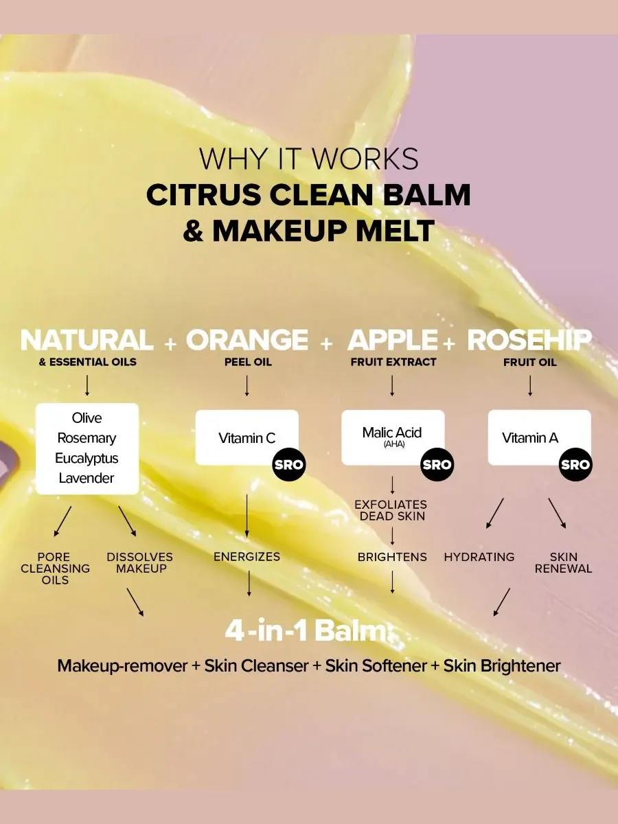 Средство для снятия макияжа Nudestix — Бальзам- для снятия макияжа Nudeskin Citrus Balm & Make-Up — изображение 7 из 10