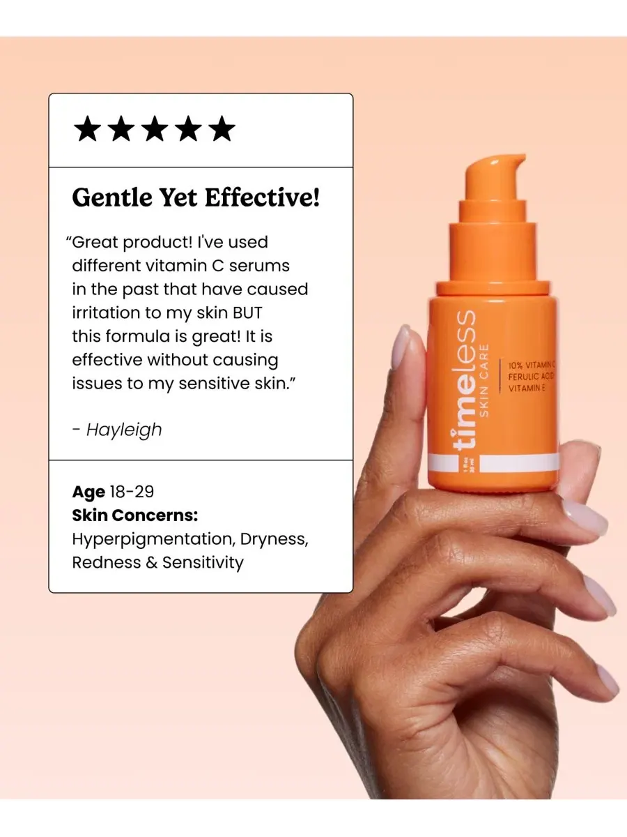 Сыворотка Timeless Skin Care — С % витамином C + E и феруловой кислотой — изображение 5 из 6