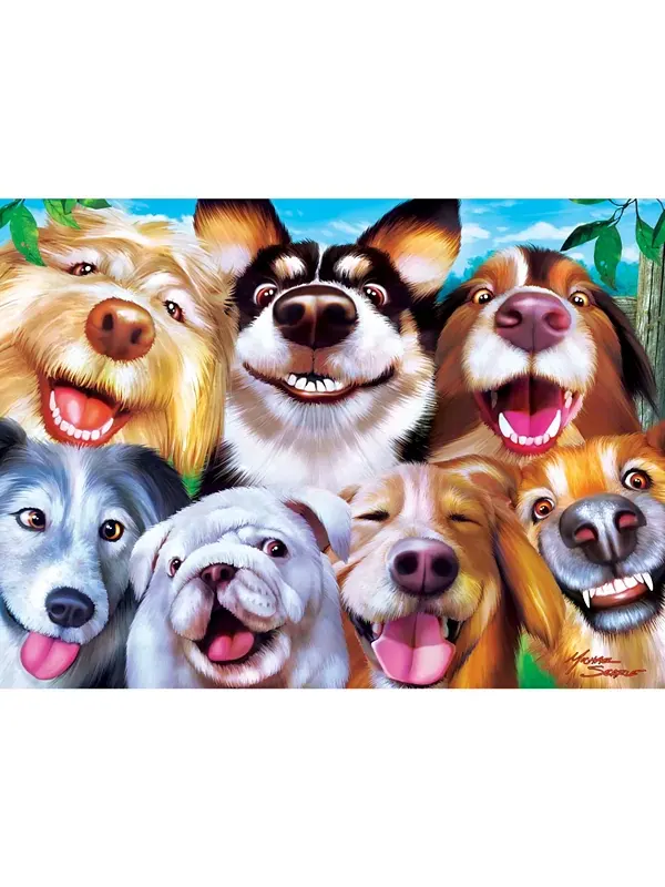 Набор пазлов для детей Masterpieces - селфи, 4 штуки по 100 штук Masterpieces Puzzles — изображение 3 из 3
