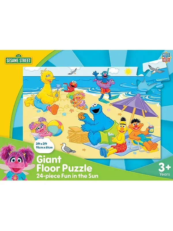 Шедевры Улица Сезам Веселье на солнце 24 элемента пазла на полу Masterpieces Puzzles — изображение 1 из 3