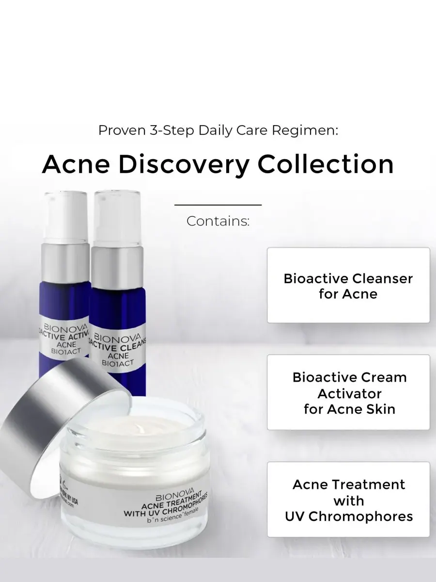 Bionova Коллекция средств от прыщей Acne Discovery с УФ-хромофорами — изображение 2 из 8