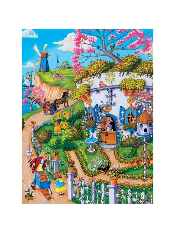 Шедевры города и страны - коттедж мисс Поттс, пазл EZ Grip из 300 деталей Masterpieces Puzzles — изображение 2 из 3