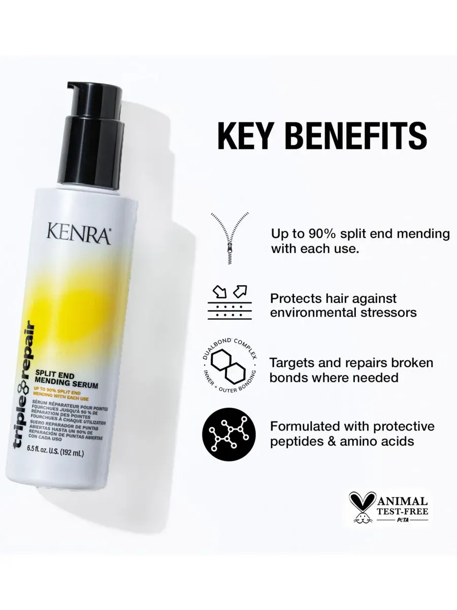 Kenra Professional Сыворотка для восстановления секущихся кончиков волос Triple Repair Split End — изображение 2 из 6