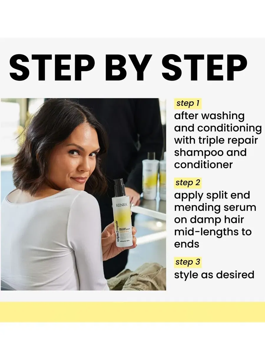 Kenra Professional Сыворотка для восстановления секущихся кончиков волос Triple Repair Split End — изображение 5 из 6
