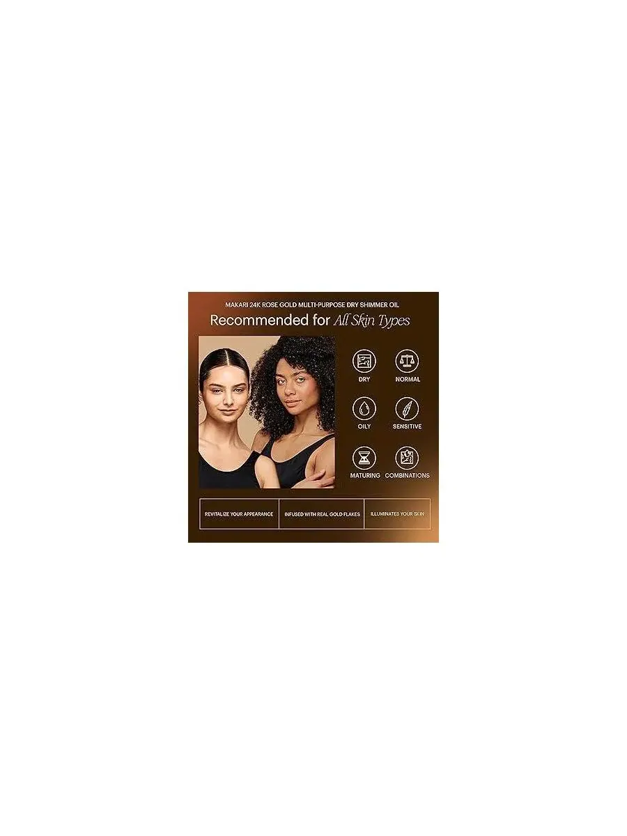 Makari OR Rose 24K Gold Многоцелевое сухое масло - 3,38 унции — изображение 3 из 4