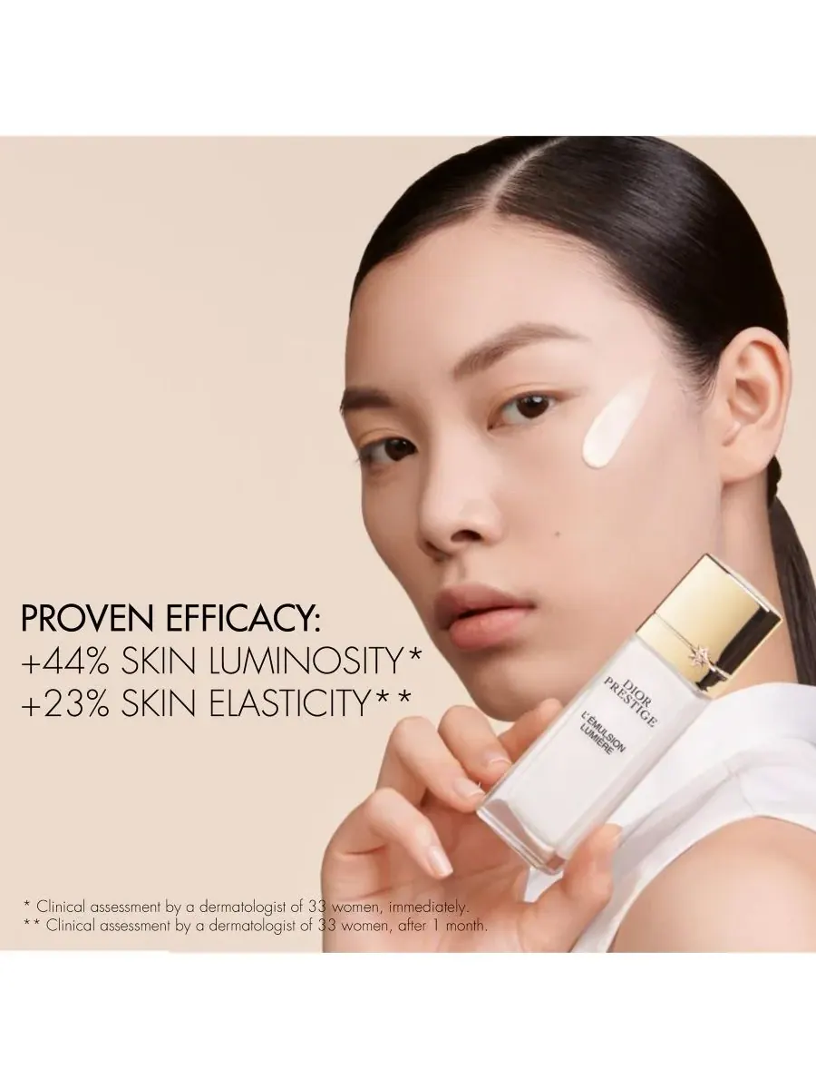 DIOR Prestige L'Emulsion Lumière Осветляющий лосьон для лица, 1,7 унции — изображение 4 из 5