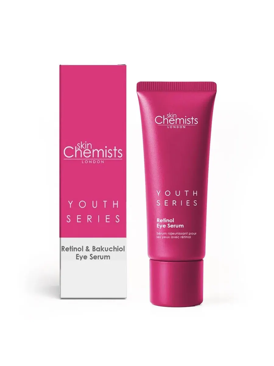 Сыворотка для глаз с ретинолом и бакучиолом, 15 мл, Retinol & Bakuchiol Eye Serum skinChemists